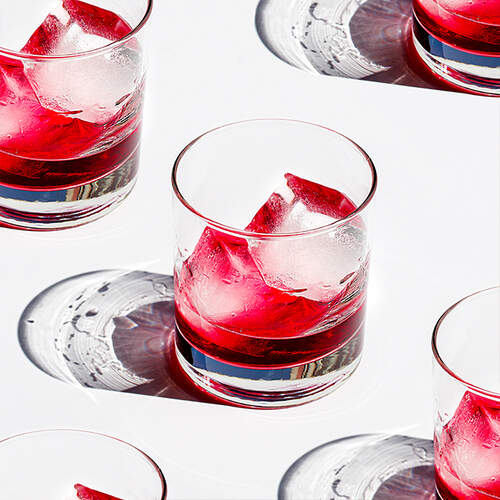 Pink and Smoky Cocktail Image