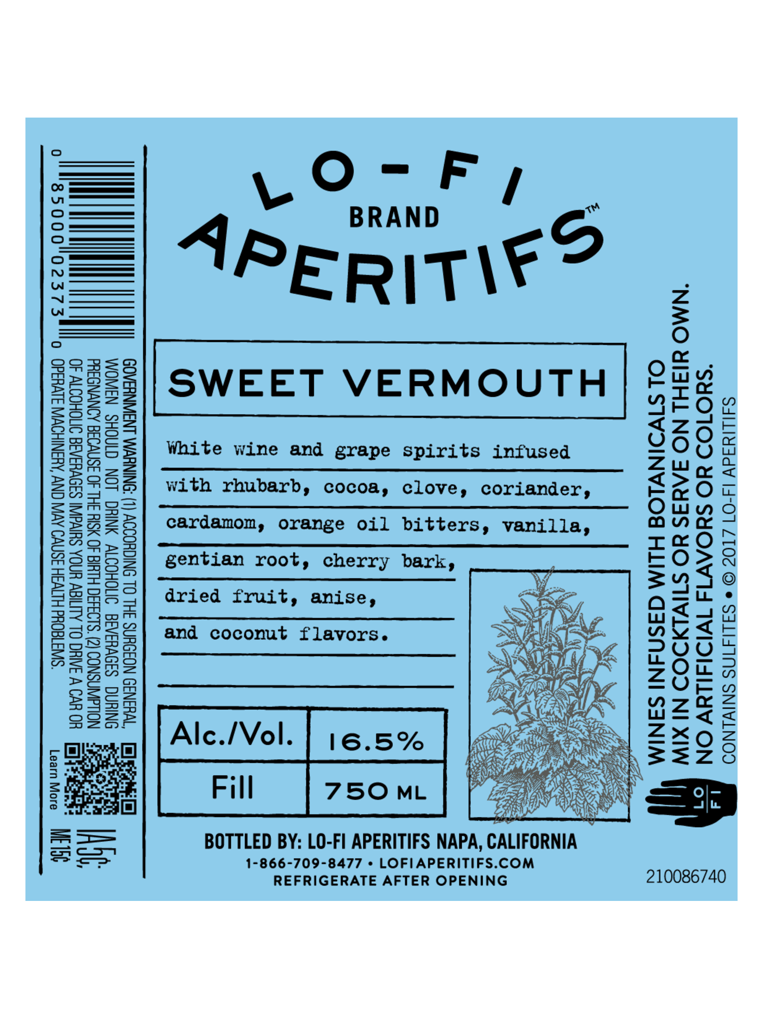 Lo-Fi Aperitifs Sweet Vermouth 750ML image number 2