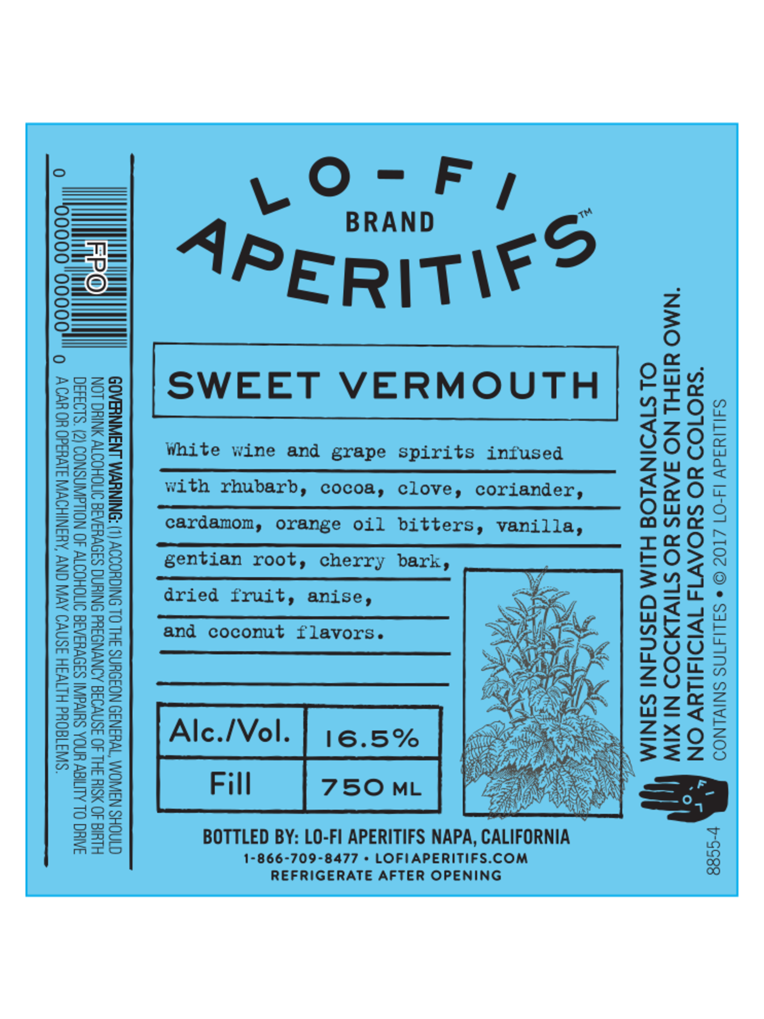 Lo-Fi Aperitifs Sweet Vermouth 750ML image number 2